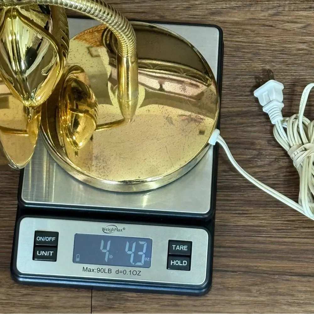 Vintage Jerdon Halo Light Plug In Vanity Mirror (Model J980G/117) Gold Tone
